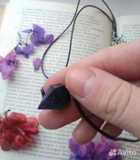 Кулоны кристаллики ручной работы