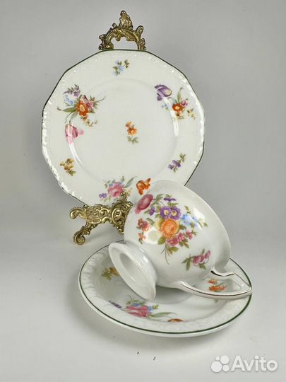 Старинная чайная тройка Rosenthal Maria. 1930г