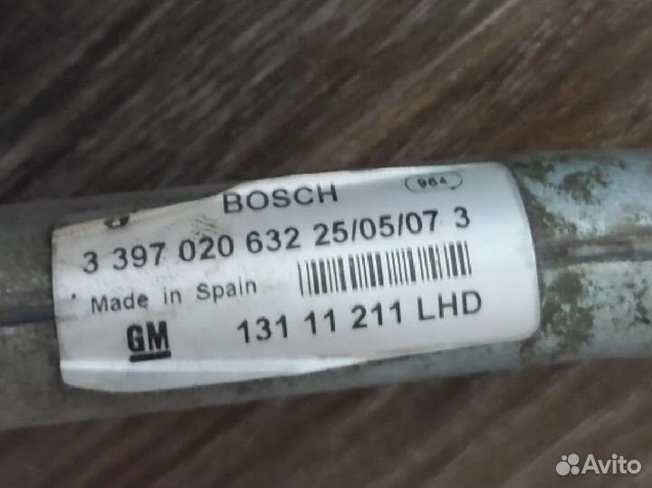 Трапеция дворников opel astra h