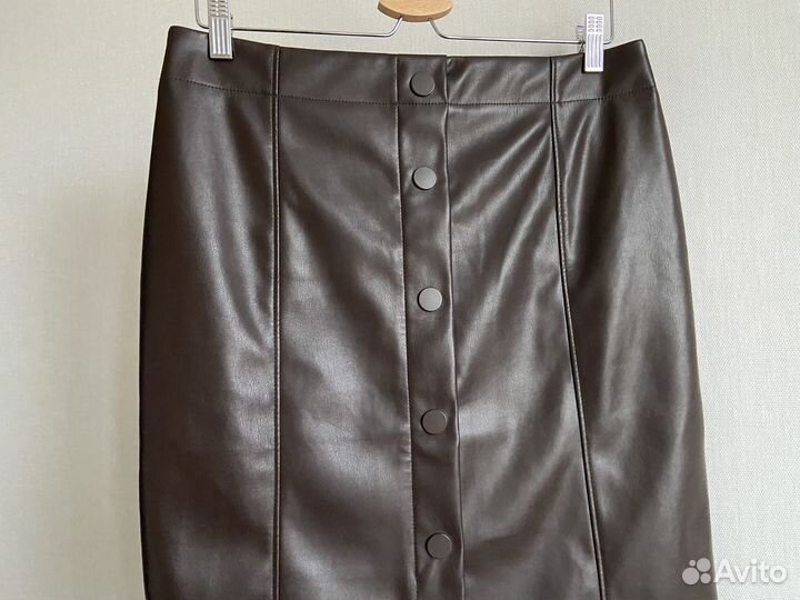 Юбка кожаная / юбка винная / юбка тренд