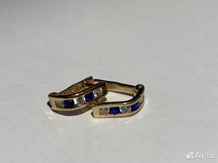 Детские сережки 585пр