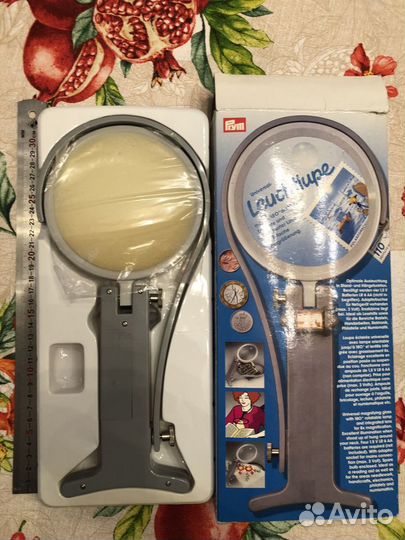 Лупа 2 и 8 крат увелич с подсветкой prym Германия