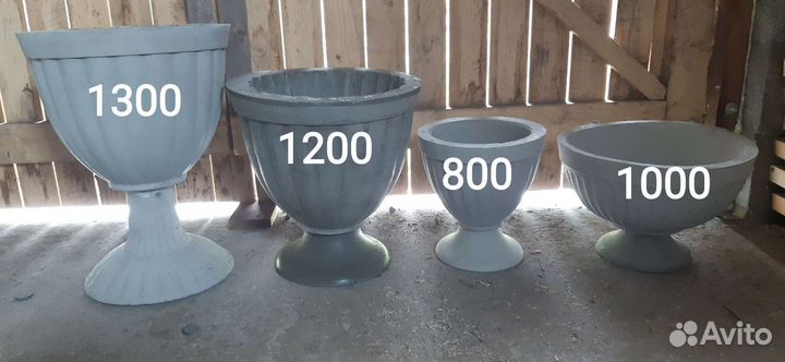 Вазоны.Вазы.Кашпо.Горшки.для цветов из бетона