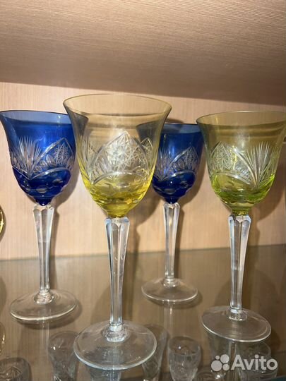 Цветной хрусталь СССР винтаж