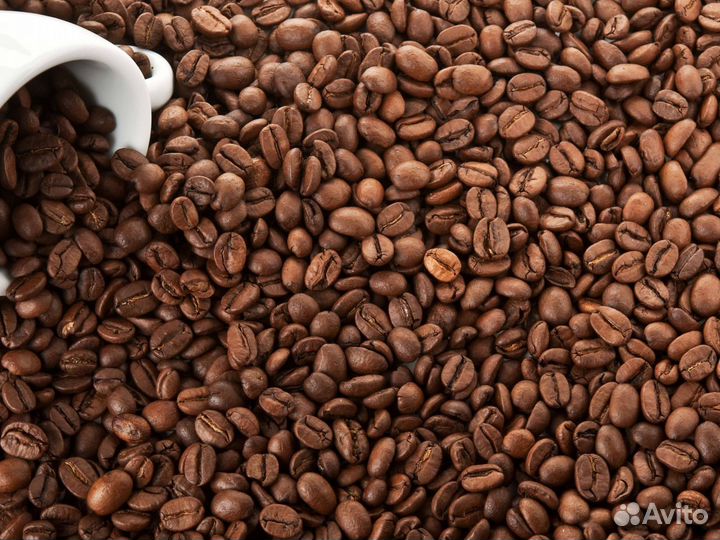 Кофе в зернах свежеобжаренный