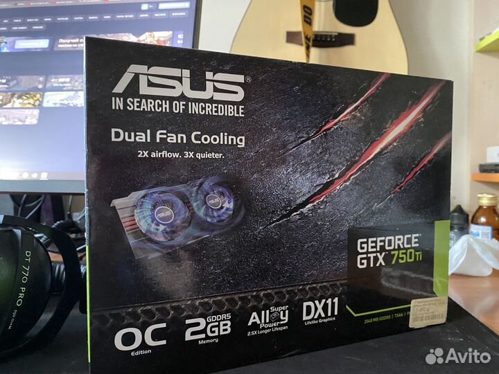 Коробка от nvidia gtx 750ti asus