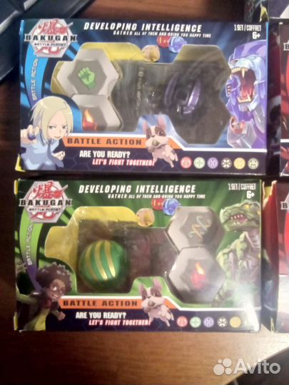 Бакуганы с картами Bakugan Набор 5 шт
