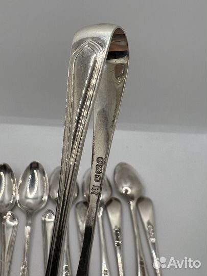 Ложки серебро. Кофейный набор в коробке