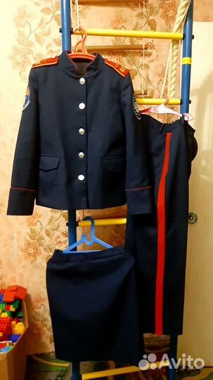 Юбка и брюки казачьей формы на девочку