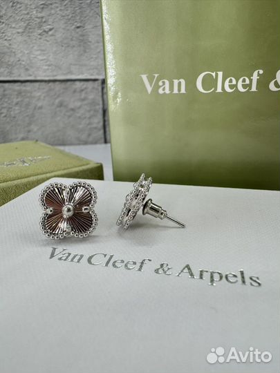 Серьги van cleef