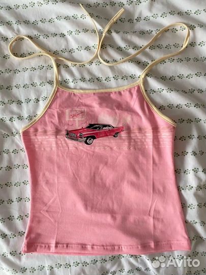 Топ y2k розовый