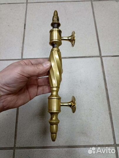 Ручки дверная старинная.бронза.31 см
