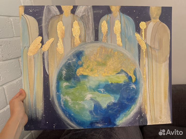 Картина акрилом на холсте