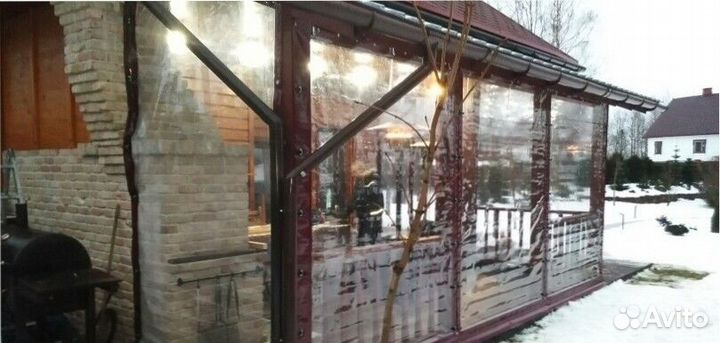 Мягкие окна для террас и беседок