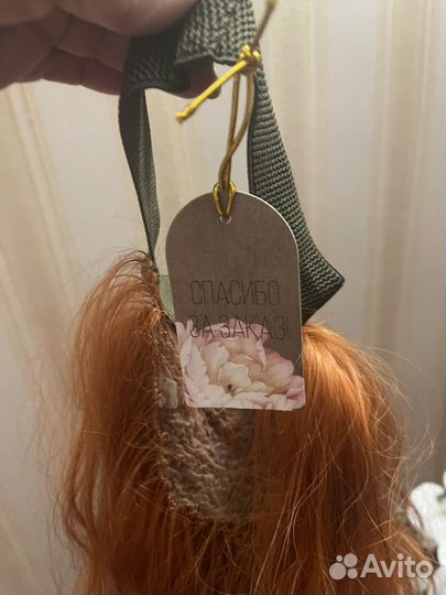 Парик вязанный на ободке искусственный