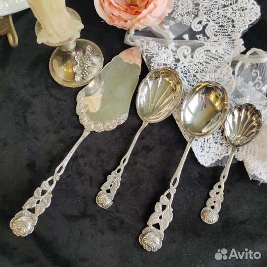 Лопатка ложка десертные Antiko серебрение Германия