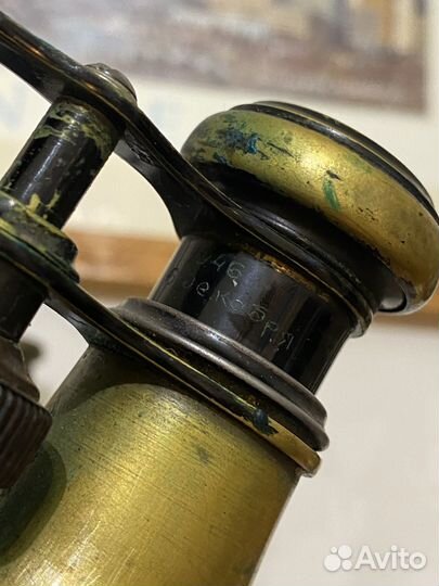 Бинокль антикварный латунь Франция