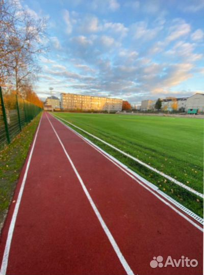 Покрытие площадок резиновой крошкой