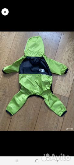 Дождевик с капюшоном для маленькой собачки