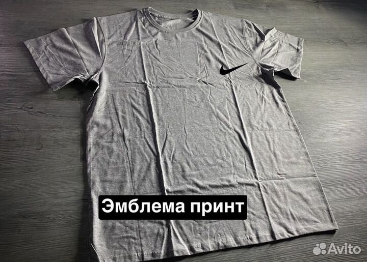 Футболка светло-серая Nike мужская новая