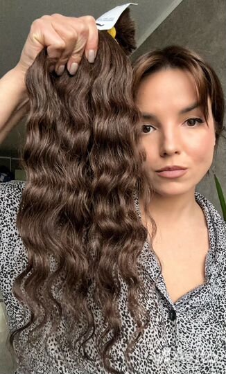 Волосы натуральные срез