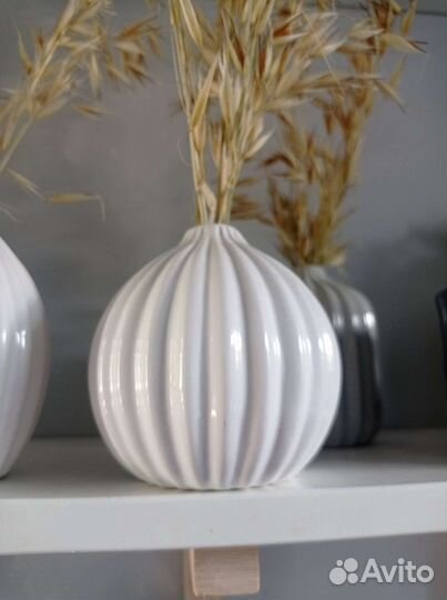 Ваза Фикс Прайс с сухоцветами