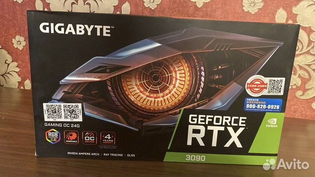 Видеокарта gigabyte rtx 3090 24 gb купить в Москве | Электроника | Авито