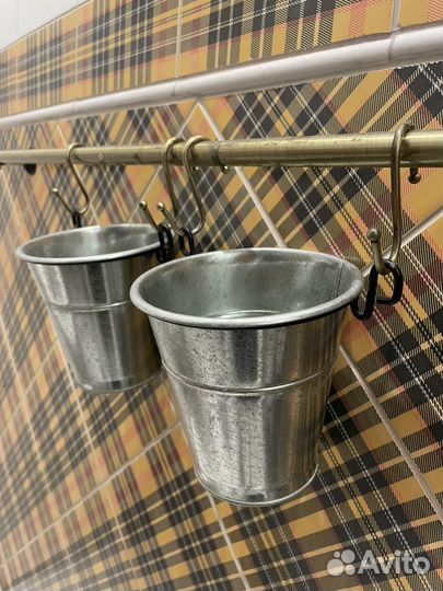 Ведерки на рейлинг икея