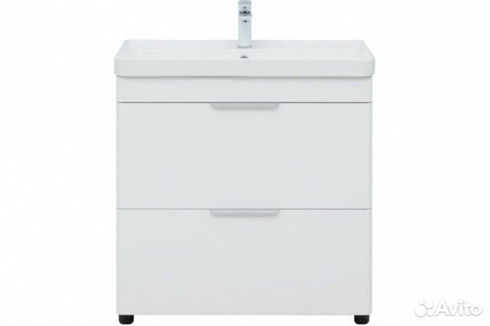 Мебель для ванной Aquanet Ирис new 80 2 ящика напольная