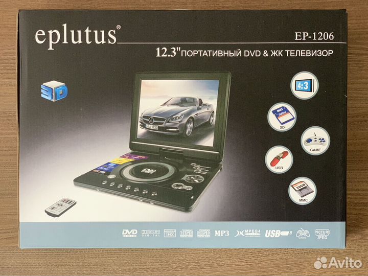 Портативный DVD & ЖК телевизор Eplutus EP-1206