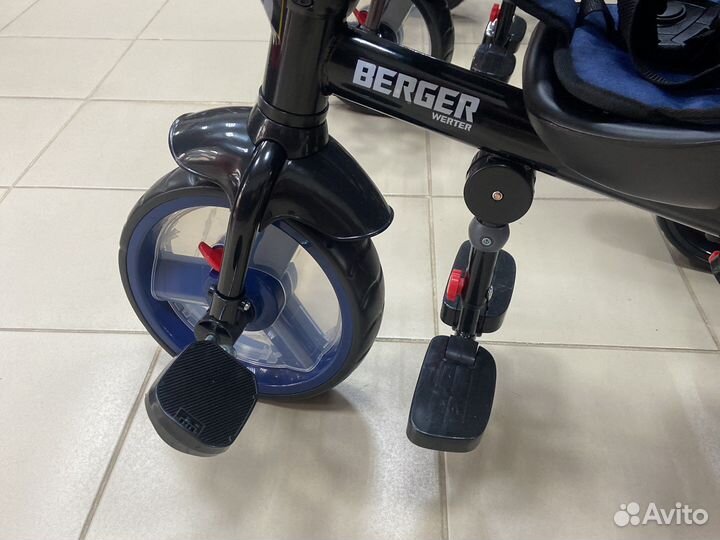 Велосипед с ручкой werter berger Premium синий