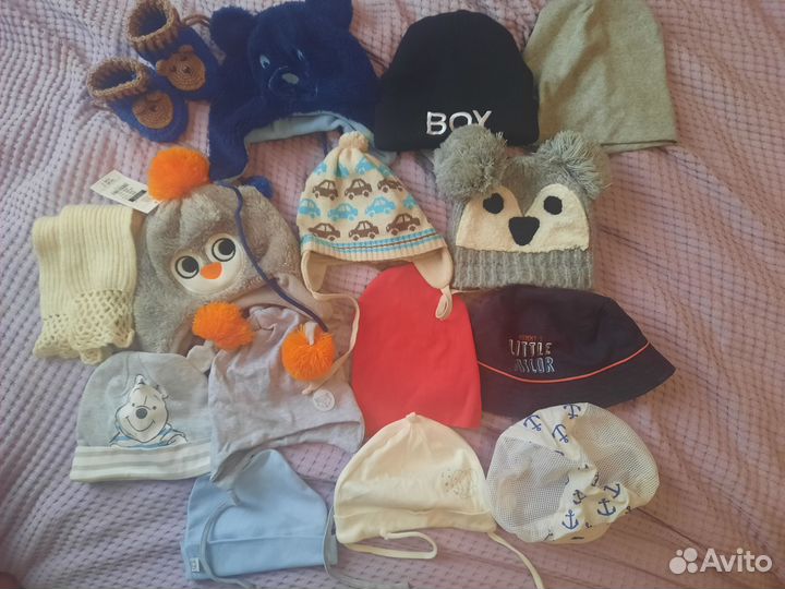 Головные уборы до года