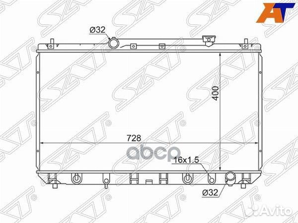 Радиатор Toyota Camry (XV20) 96-02 / Daihatsu