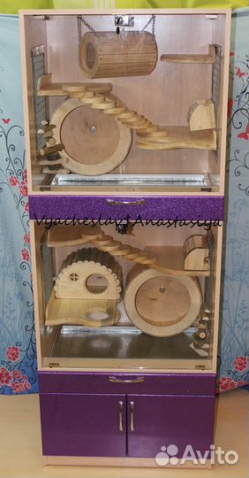 Витрины и стеллажи для шиншилл, дегу, свинок