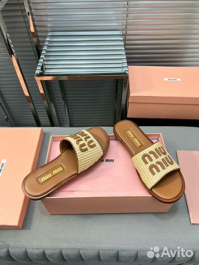Шлепанцы Miu Miu премиум