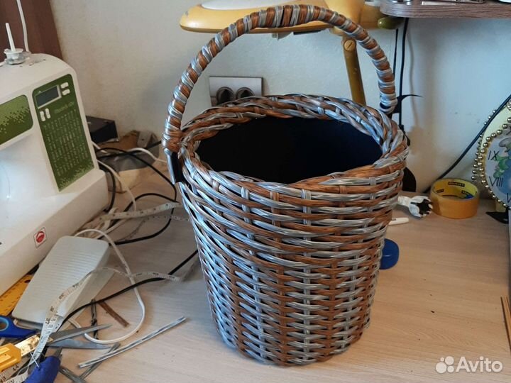 Кашпо для цветов из ротанга 10 литров