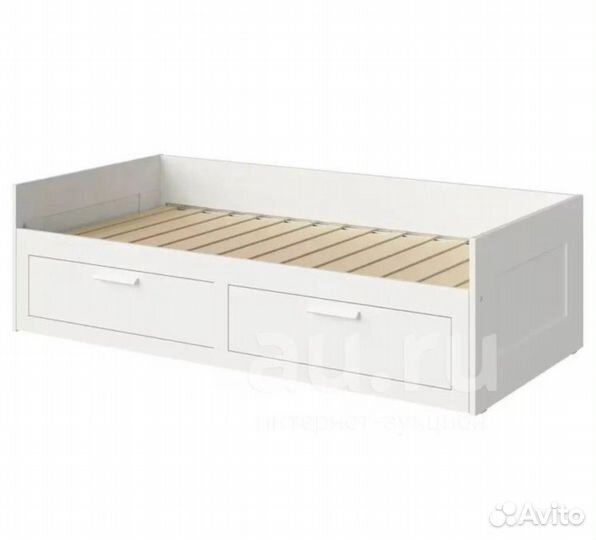 Кровать двухспальная с матрасом бу IKEA