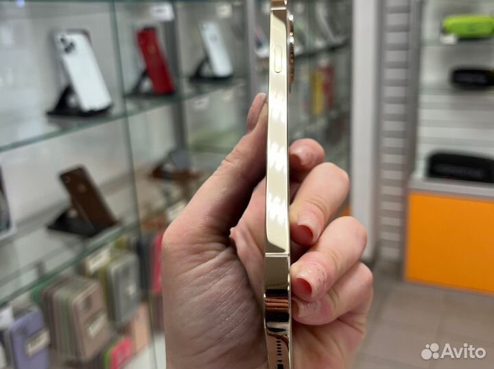 Корпус iPhone 12 pro max золото оригинал