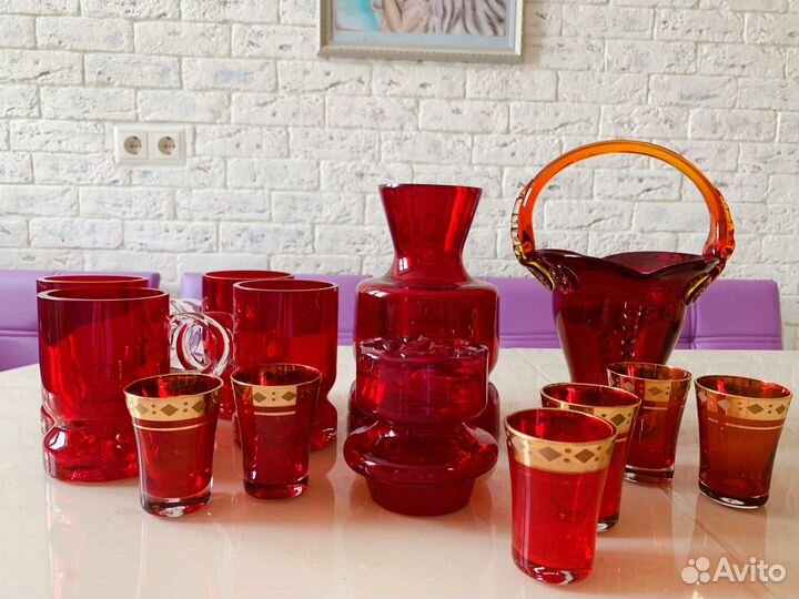 Красное стекло СССР