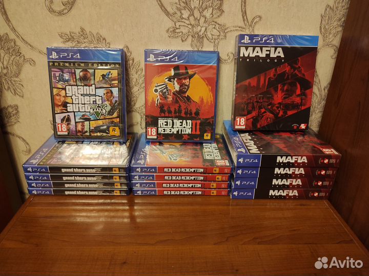 Лицензионные диски Sony PS4 новые цены в описании