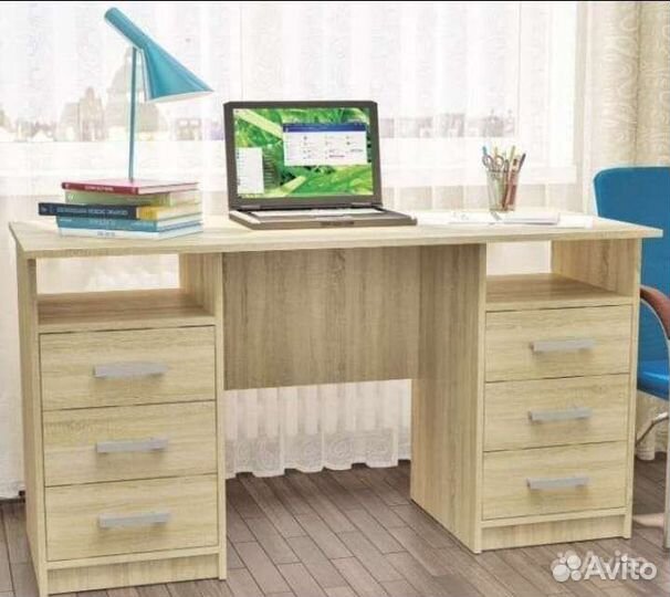 Стол письменный, компьютерный с выдвижными ящиками