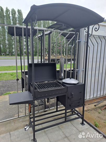 Мангал гриль с печью