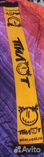 Y2K Неформальный, яркий тёплый шарф, винтаж из 90х