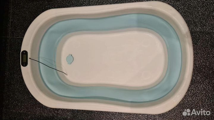 Складная детская ванночка с термометром