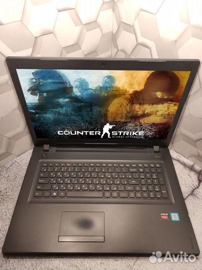 Мощный Lenovo i5-6го пок/SSD/17,3 Дюйма/8Гб Озу