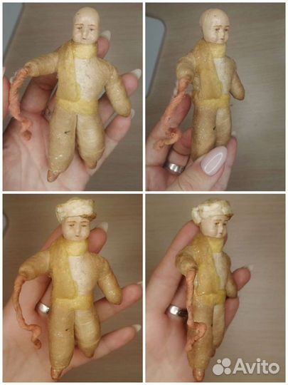 Дед мороз реставрация ватных игрушек