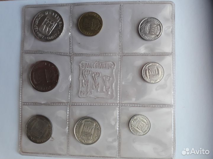 Годовой набор монет Сан Марино
