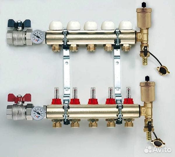 Коллектор для отопления 3 контуров
