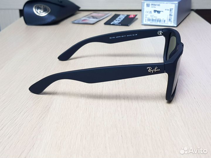 Очки Ray-Ban Justin RB4165 матовые с поляризацией