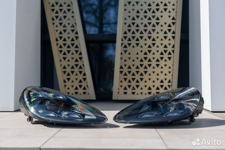 LED фары на Porsche Cayenne 958, 2010-2014